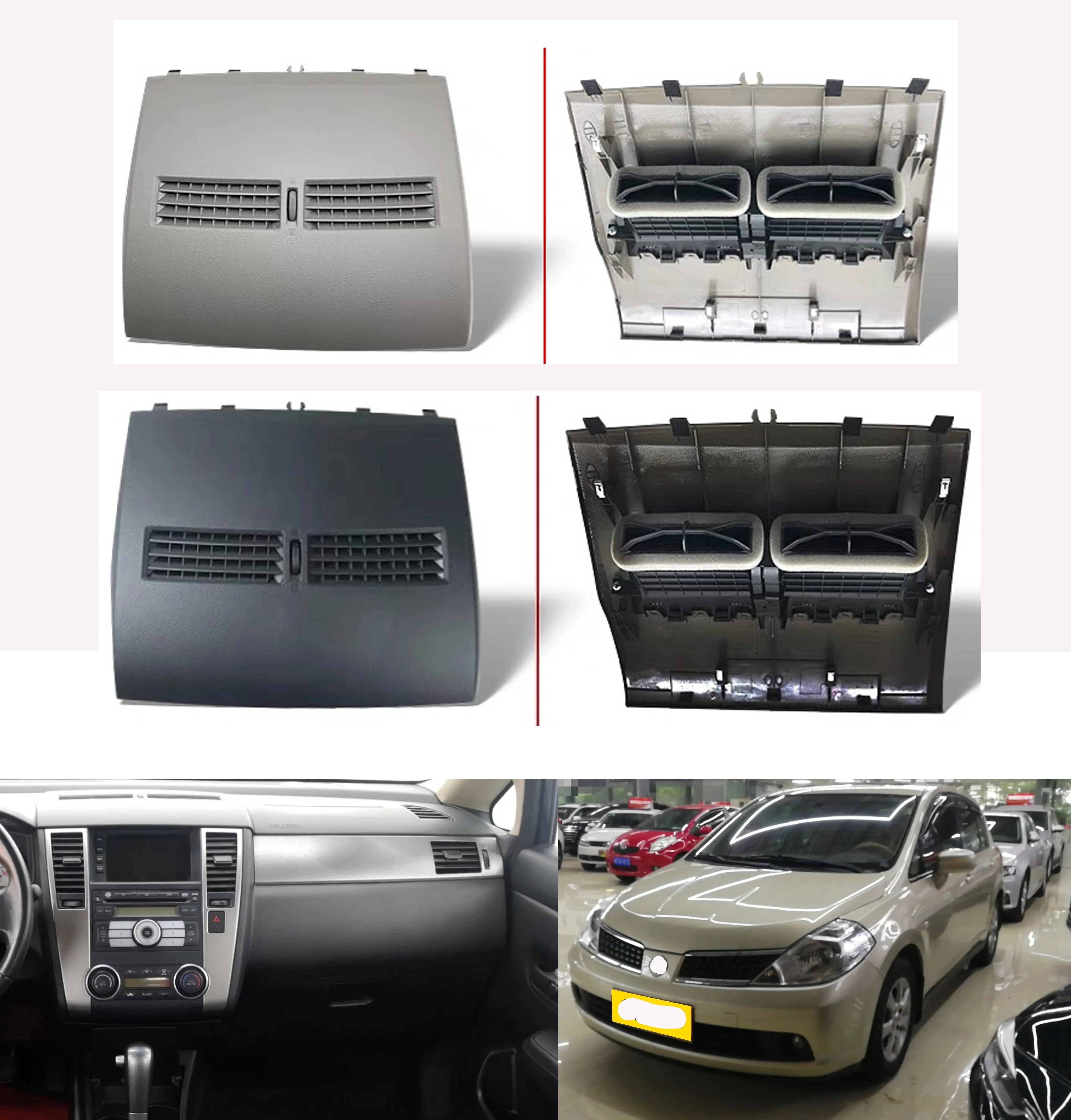 AH724 For Nissan Tiida 2005-2010 68414-ED50D Car Air Conditioner Outlet Finisher-Instrument Panel Air Conditioning Vents Cover
AH724 For Nissan Tiida 2005-2010 68414-ED50D Car Air Conditioner Outlet Finisher-Instrument Panel Air Conditioning Vents Cover