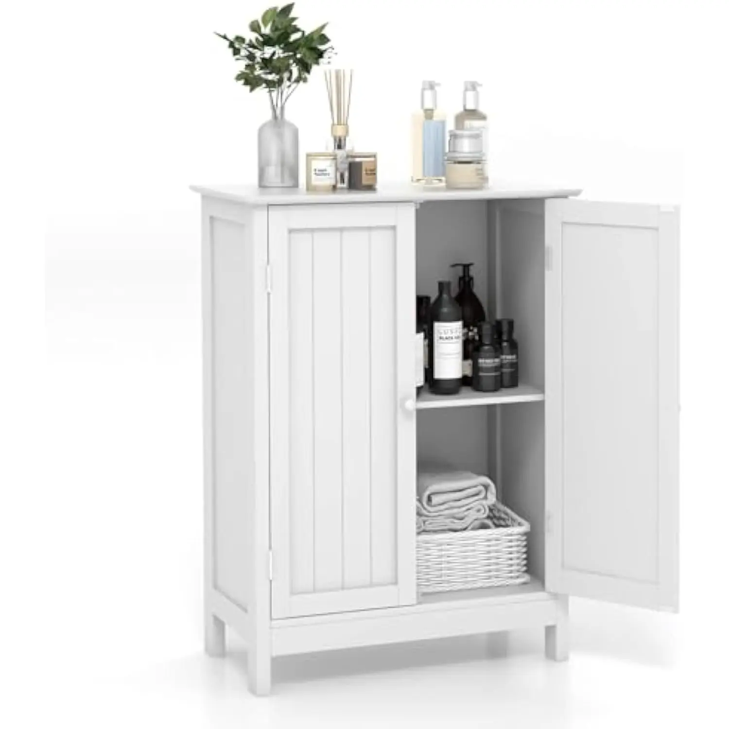 Bathroom storage cabinet, freestanding bathroom organizers and storage with doors & adjustable shelf, wooden floor cabinet for
Bathroom storage cabinet, freestanding bathroom organizers and storage with doors & adjustable shelf, wooden floor cabinet for