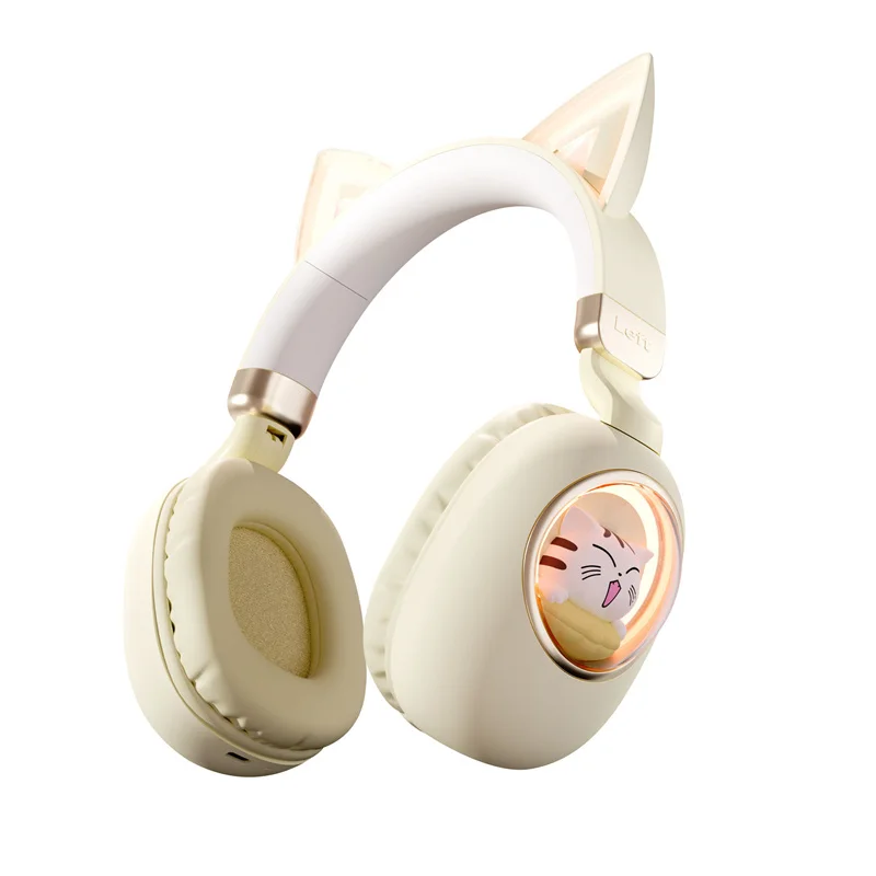 New GW002 Wireless Bluetooth RGB Lighting Cat Ear Headphones With Mic Cute Pet Cartoon Children and Girls Headset
New GW002 Wireless Bluetooth RGB Lighting Cat Ear Headphones With Mic Cute Pet Cartoon Children and Girls Headset