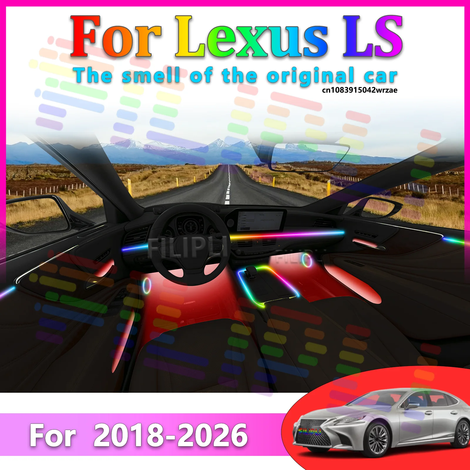 For Lexus LS 2018-2026 64 Colors RGB LED Ambient Light Strip Bluetooth App Control Breathing Streamer Car Decor Lamp
For Lexus LS 2018-2026 64 Colors RGB LED Ambient Light Strip Bluetooth App Control Breathing Streamer Car Decor Lamp