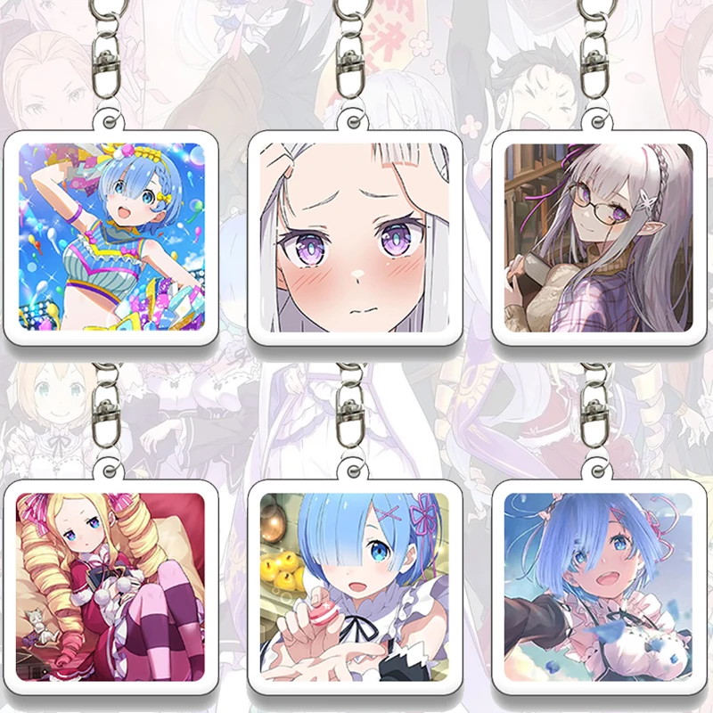 Re:ZERO Starting Life in Another World Acrylic Keychain Emiria Anime Cartoon Role Rem Subaru Bag Pendant Keyring Decor Gift
Re:ZERO Starting Life in Another World Acrylic Keychain Emiria Anime Cartoon Role Rem Subaru Bag Pendant Keyring Decor Gift