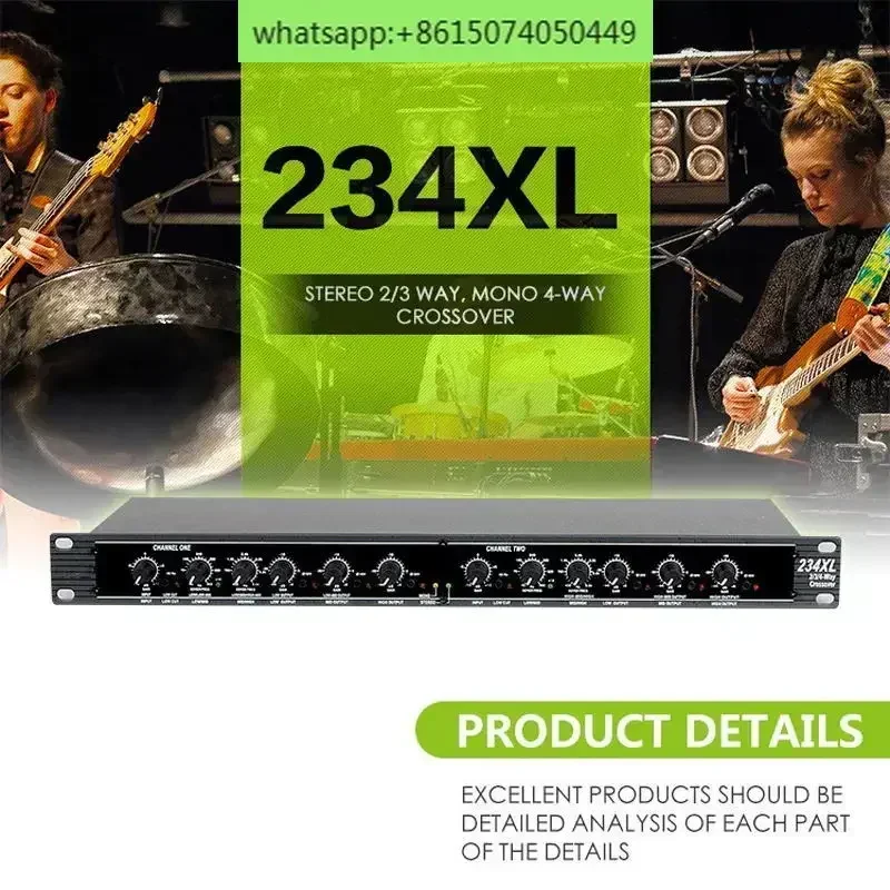 224XL 223XL 234XL Электронный делитель частоты, двусторонний трехходовой частотный сабвуфер, сценический аудиопроцессор
224XL 223XL 234XL Электронный делитель частоты, двусторонний трехходовой частотный сабвуфер, сценический аудиопроцессор