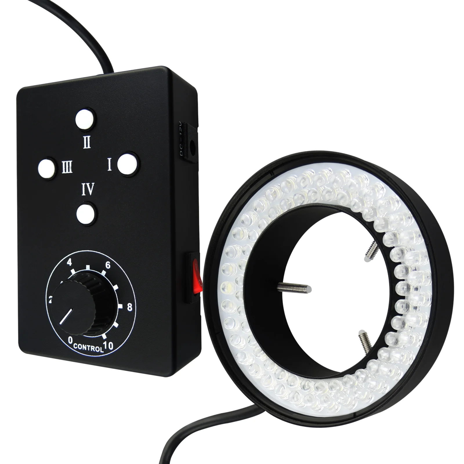 Durable Ring Light with 72 LED's Light Microscope Camera Illuminator Four Zone Lighting 6500K Color Temperature
Durable Ring Light with 72 LED's Light Microscope Camera Illuminator Four Zone Lighting 6500K Color Temperature