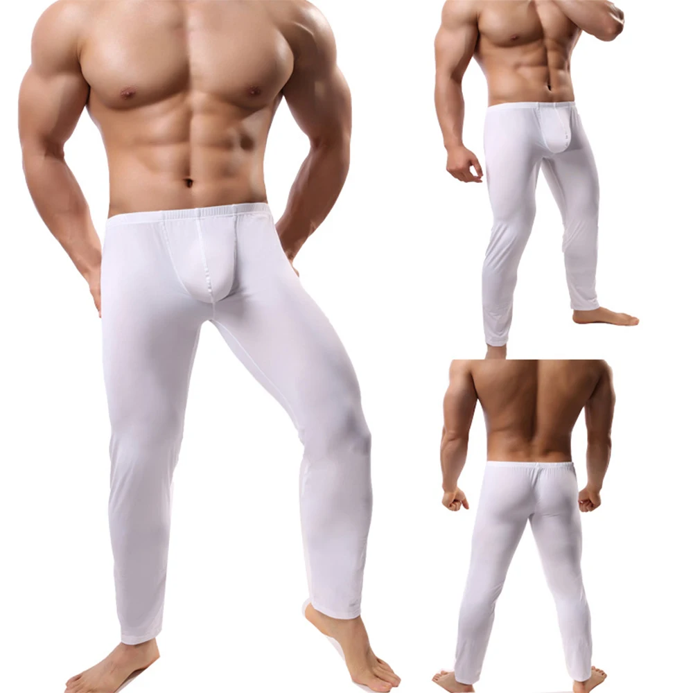 Mens Thin Ice Silk Leggings Sleep Bottoms Bugle Pouch Leggings Trousers Long Johns Pants Underwear Pajama Homewear Sleepwear A50
Mens Thin Ice Silk Leggings Sleep Bottoms Bugle Pouch Leggings Trousers Long Johns Pants Underwear Pajama Homewear Sleepwear A50