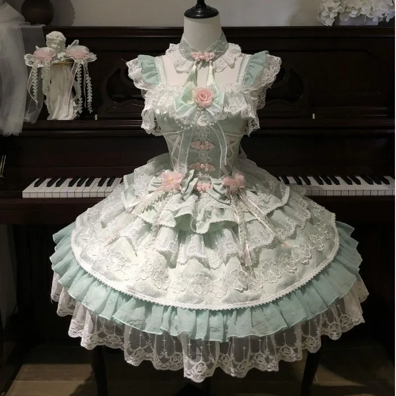 Design a sweet Chinese-style halter dress
Design a sweet Chinese-style halter dress