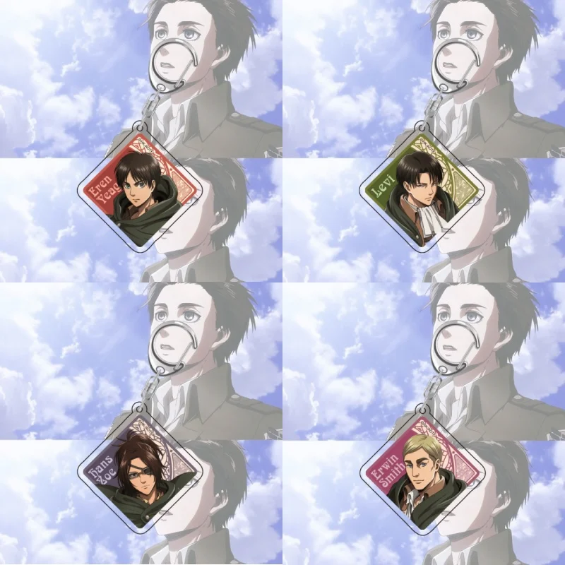 Anime Attack on Titan Acrylic keychain as a gift for friends, a desktop decoration Collecting accessories Fan gift 6CM
Anime Attack on Titan Acrylic keychain as a gift for friends, a desktop decoration Collecting accessories Fan gift 6CM