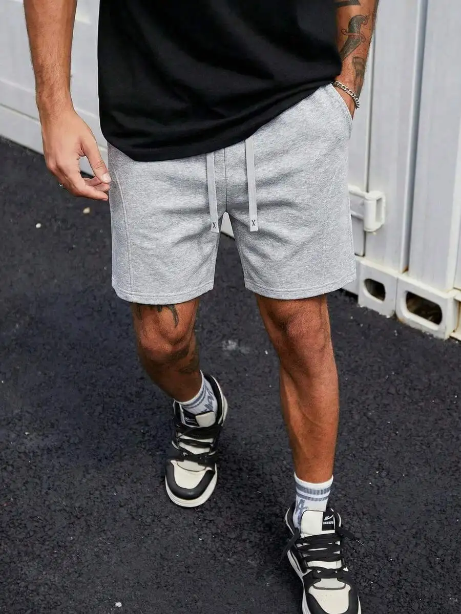 Mens Lightweight Heather Gray Loose Shorts, Stylish Relaxed Fit For Everyday Summer Use And Holiday Outings
Mens Lightweight Heather Gray Loose Shorts, Stylish Relaxed Fit For Everyday Summer Use And Holiday Outings