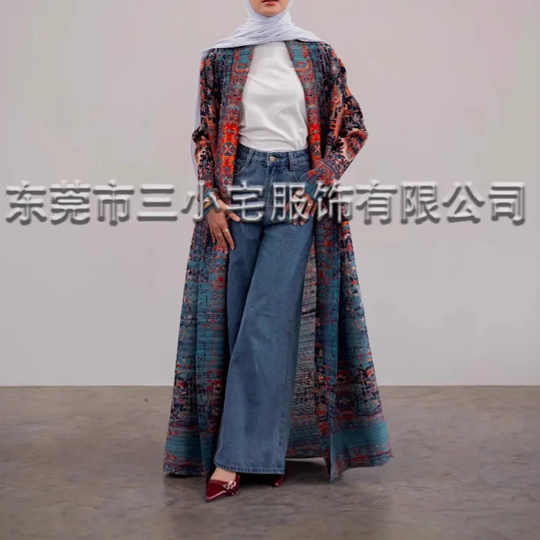 Cardigan Printed Round Neck Pleated Women's Windbreaker Miyake 2025 Summer New Fashion Casual Peplum Jacket Designer Clothes
Cardigan Printed Round Neck Pleated Women's Windbreaker Miyake 2025 Summer New Fashion Casual Peplum Jacket Designer Clothes