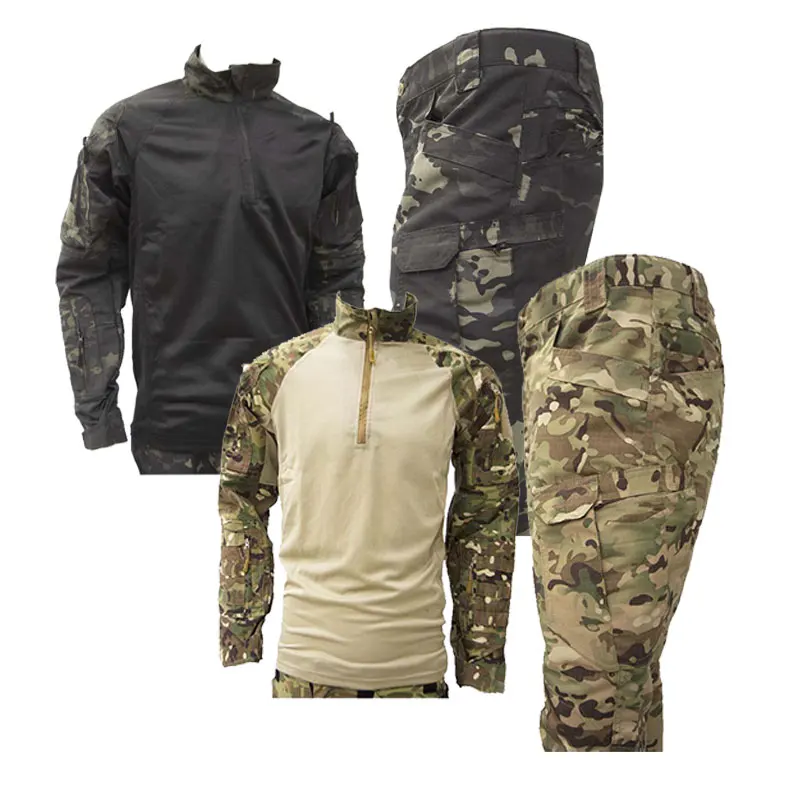 Men's Multicam Camo Tactical Workwear Uniform 2-Piece Half Zip Shirt & Multi-Pocket Cargo Pants
Men's Multicam Camo Tactical Workwear Uniform 2-Piece Half Zip Shirt & Multi-Pocket Cargo Pants
