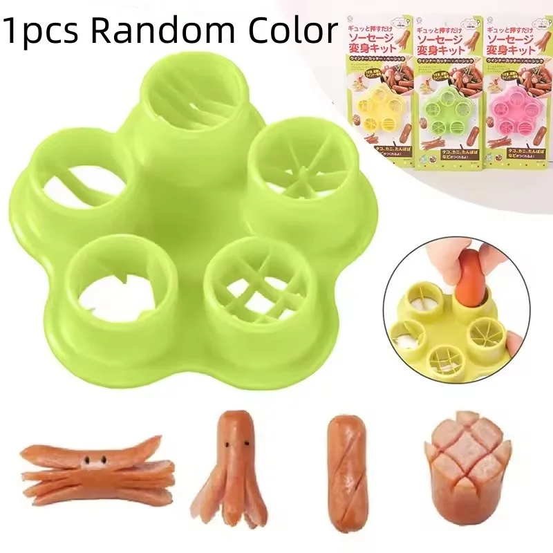 Sausage Hot Dog Cutter Flower Crab Octopus Ham Sausage Cutter Barbecue Hot Dogs Random Color Cutter Mold DIY Lunch Kitchen Tools
Sausage Hot Dog Cutter Flower Crab Octopus Ham Sausage Cutter Barbecue Hot Dogs Random Color Cutter Mold DIY Lunch Kitchen Tools