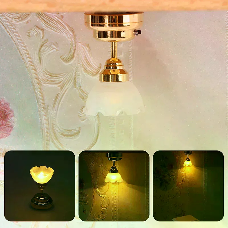 Chandelier Furniture Lighting Home Model Decor Toy Doll House Accessories 1:12 Dollhouse Miniature LED Light Ceiling Lamp
Chandelier Furniture Lighting Home Model Decor Toy Doll House Accessories 1:12 Dollhouse Miniature LED Light Ceiling Lamp