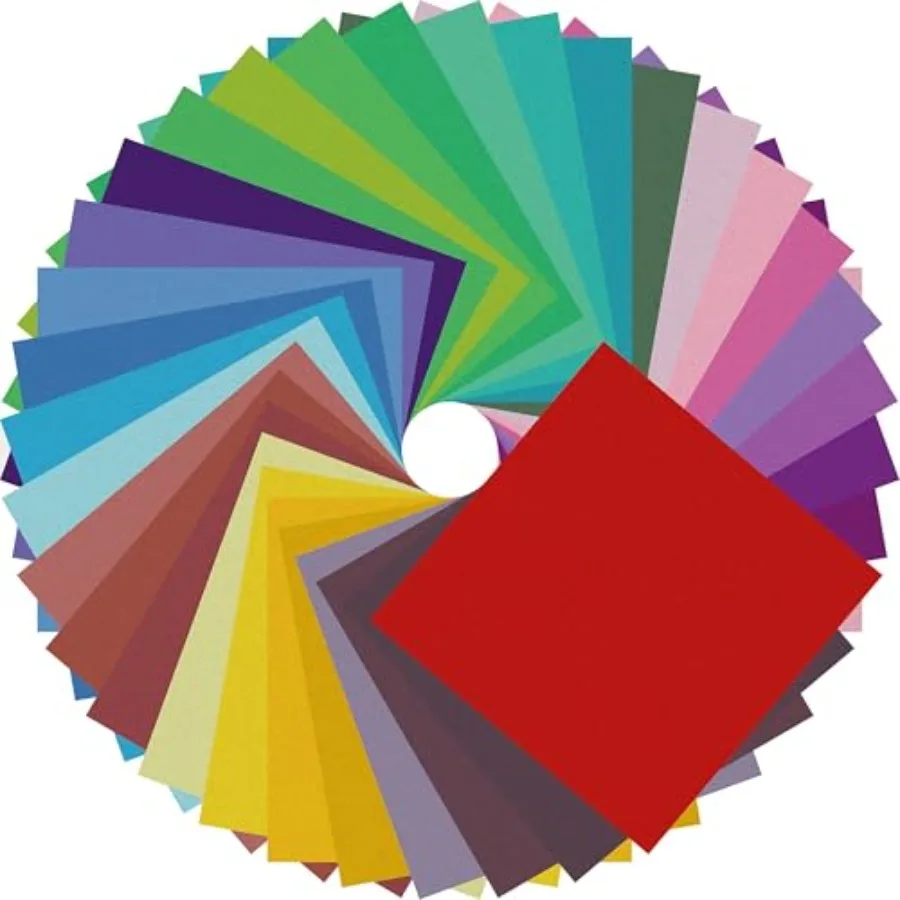 Origami Paper 8 x 8 Inch/ 20x20 cm Square Double Sided Color Sheets with 15 Vivid Colors - Easy Fold Paper for Beginner, DIY Cr
Origami Paper 8 x 8 Inch/ 20x20 cm Square Double Sided Color Sheets with 15 Vivid Colors - Easy Fold Paper for Beginner, DIY Cr