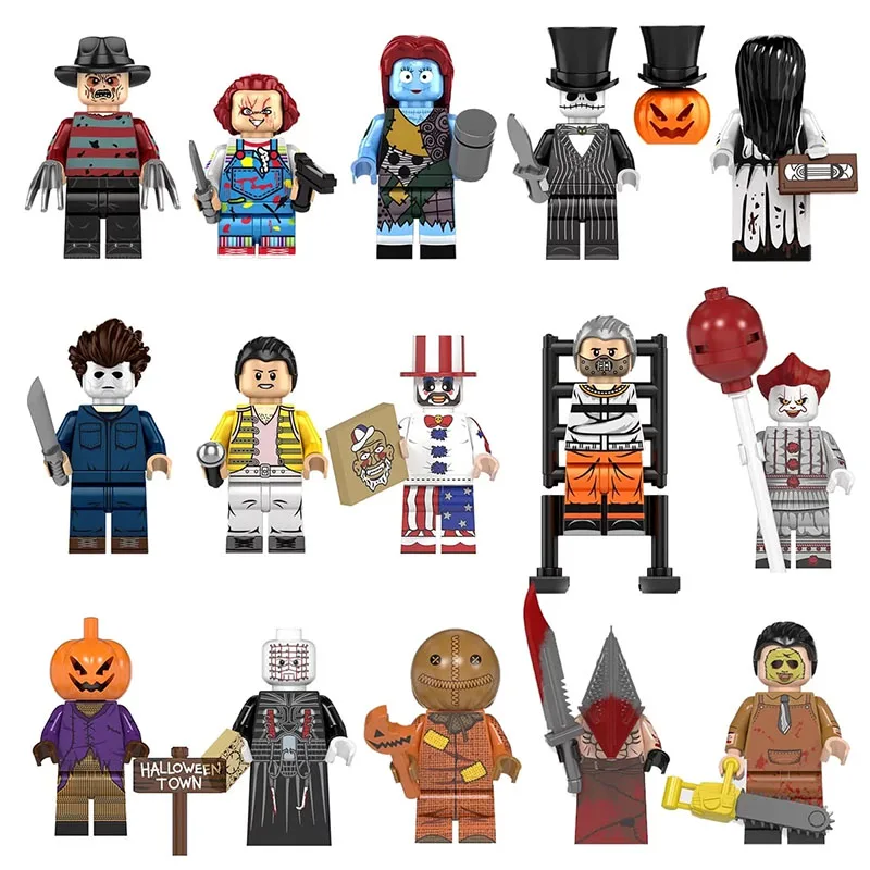 Hot Toys Mini Figures Horror ToysSelling Pumpkin Man Witch Vampire Cartoon Figures Model Building Block Toys Children's Gift
Hot Toys Mini Figures Horror ToysSelling Pumpkin Man Witch Vampire Cartoon Figures Model Building Block Toys Children's Gift