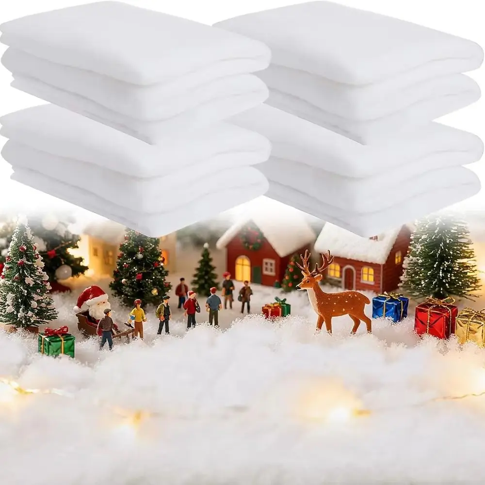Artificial Cotton Christmas Snow Blanket Decoratiive Simulation Fake Snow Carpet Reusable DIY Christmas Tree Backdrop
Artificial Cotton Christmas Snow Blanket Decoratiive Simulation Fake Snow Carpet Reusable DIY Christmas Tree Backdrop