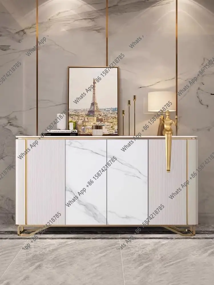 Light luxury solid wood dining side cabinet Modern partition Italian rock slab living room storage decoration entrance cabinet
Light luxury solid wood dining side cabinet Modern partition Italian rock slab living room storage decoration entrance cabinet