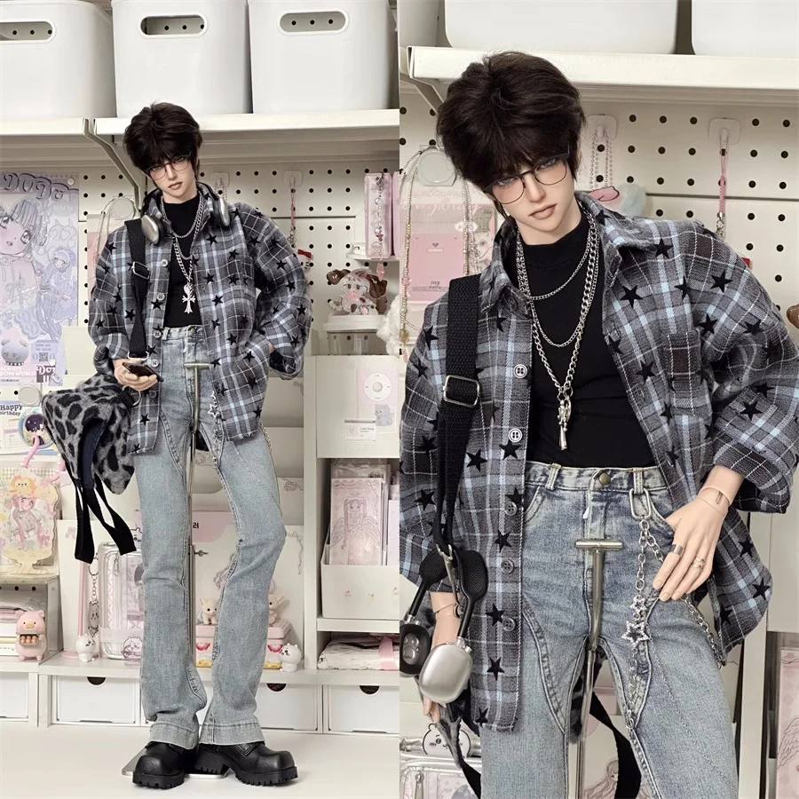 BJD Doll long Sleeve Soft Shirt Toy All-match Casual Girls Boys Daily Handsome Coats Gray Blue ID75 Stars Gifts Doll Accessories
BJD Doll long Sleeve Soft Shirt Toy All-match Casual Girls Boys Daily Handsome Coats Gray Blue ID75 Stars Gifts Doll Accessories