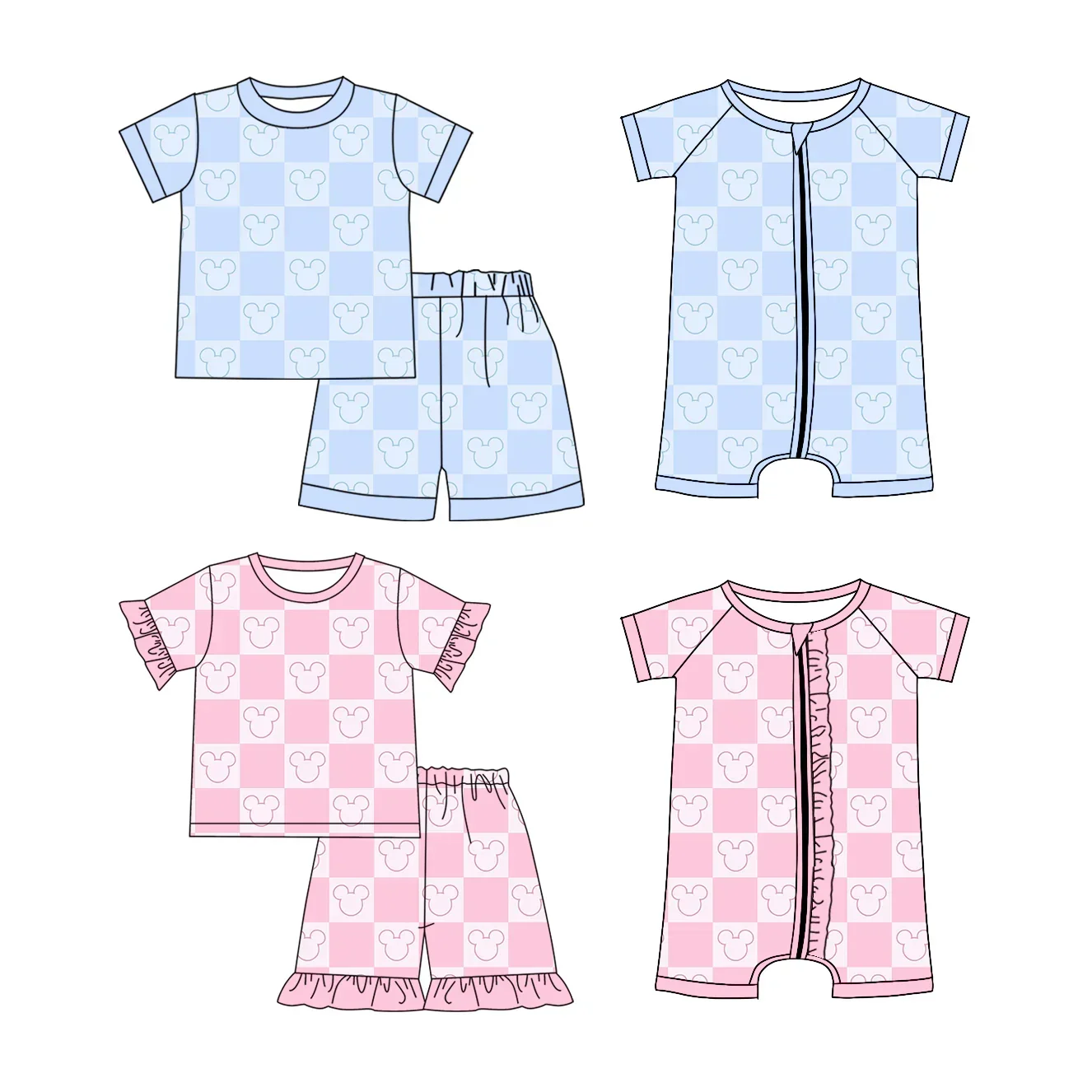 New High-quality Children's Short-sleeved Lace Cartoon Printed Shorts Lace Girls Boy Shorts Pajamas Set Baby Romper
New High-quality Children's Short-sleeved Lace Cartoon Printed Shorts Lace Girls Boy Shorts Pajamas Set Baby Romper