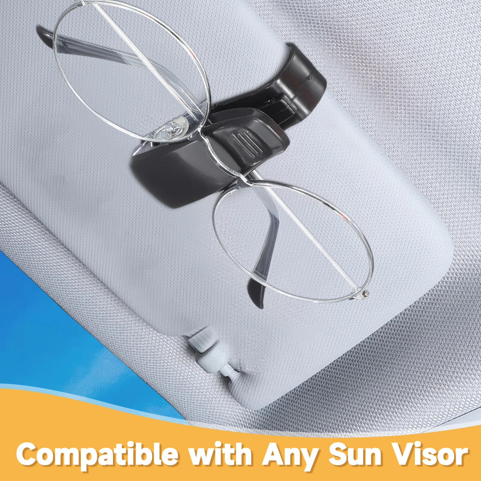 Black Plastic Sunglasses Holder Securely Attaches to Car Sun Visor Glasses Clip Pen Holder Auto Eyeglasses Organizer
Black Plastic Sunglasses Holder Securely Attaches to Car Sun Visor Glasses Clip Pen Holder Auto Eyeglasses Organizer