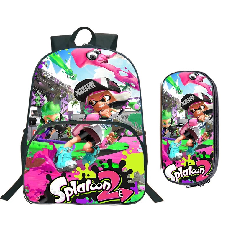 Splatoon Printed School Bag for Boys Girls 2pcs Set Lightweight Travel Backpack Large Capacity Backpacks Children School Bags
Splatoon Printed School Bag for Boys Girls 2pcs Set Lightweight Travel Backpack Large Capacity Backpacks Children School Bags