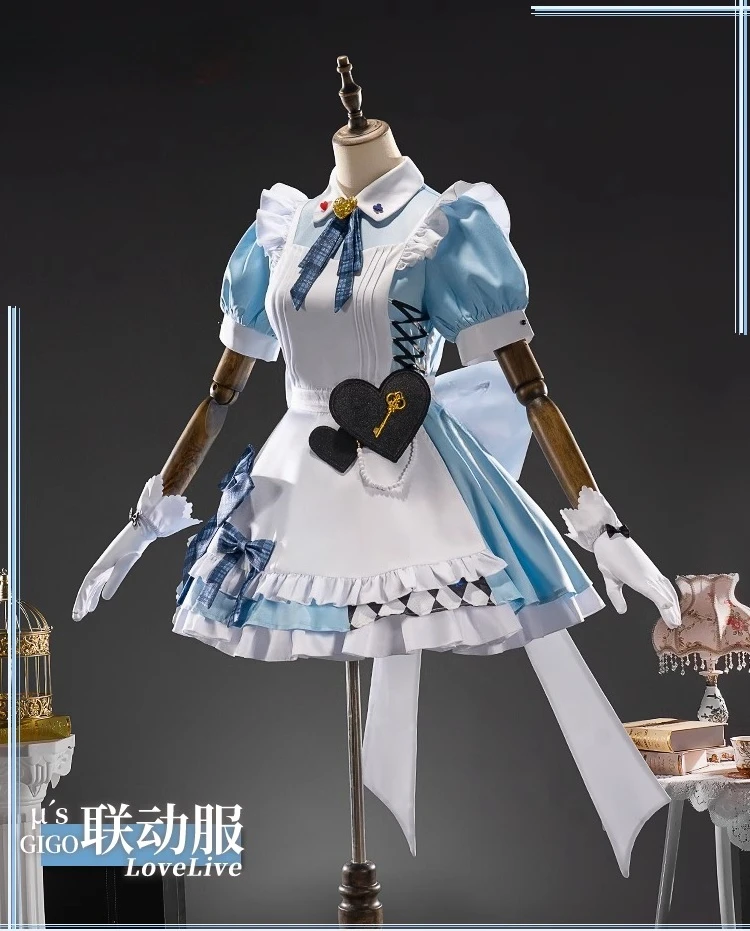 Yu CostumeStore Lovelive Muse, наряд горничной, женский костюм для косплея, потому что игра, аниме, вечерние униформа, одежда для ролевых игр на Хэллоуин 
Yu CostumeStore Lovelive Muse, наряд горничной, женский костюм для косплея, потому что игра, аниме, вечерние униформа, одежда для ролевых игр на Хэллоуин