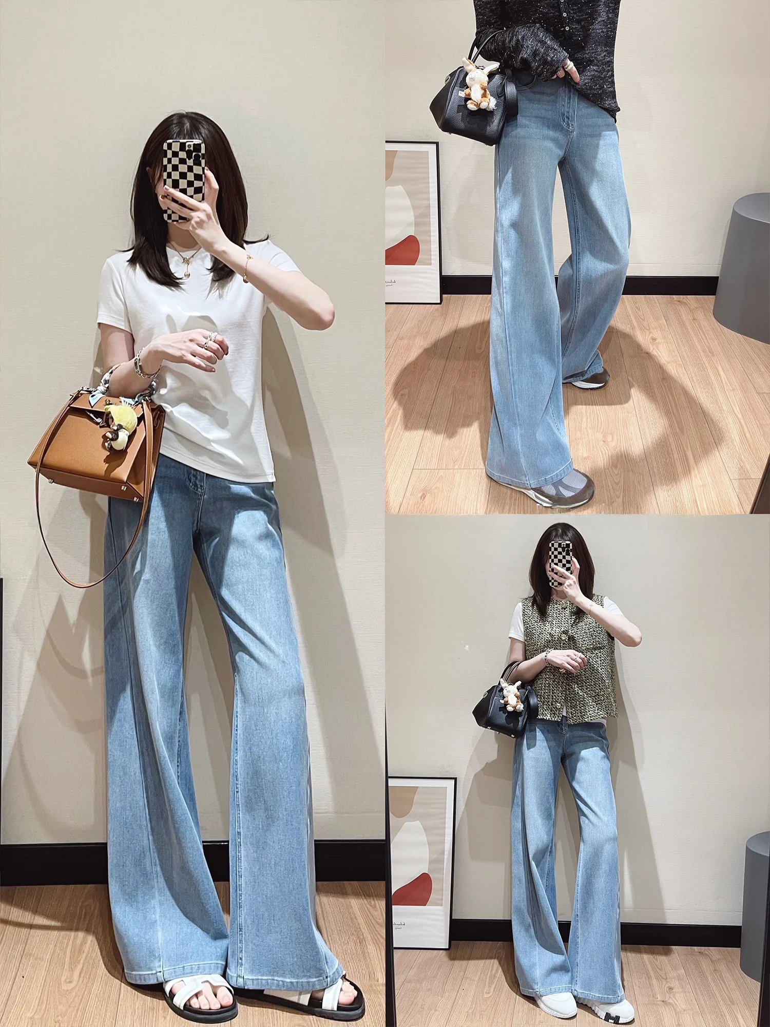 Soft Fabric Wide Leg Jeans Lightweight Blue High Waist Cotton Stretch Denim Pants Slimming Effect Comfortable Ladies Jeans
Soft Fabric Wide Leg Jeans Lightweight Blue High Waist Cotton Stretch Denim Pants Slimming Effect Comfortable Ladies Jeans