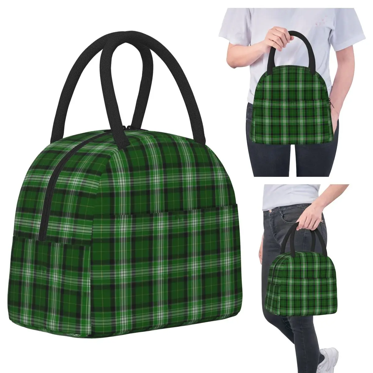 Green And White Scottish Tartan Flannel Plaid Insulated Lunch Bag for Kids Thermal Food Box Tote Leakproof Lunch Boxes Container
Green And White Scottish Tartan Flannel Plaid Insulated Lunch Bag for Kids Thermal Food Box Tote Leakproof Lunch Boxes Container
