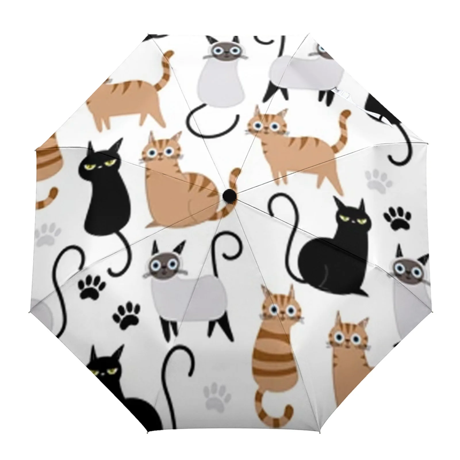 Cute Cat Pattern Automatic Umbrella Portable Folding Sunny and Rainy Umbrella Women Parasol Umbrella
Cute Cat Pattern Automatic Umbrella Portable Folding Sunny and Rainy Umbrella Women Parasol Umbrella
