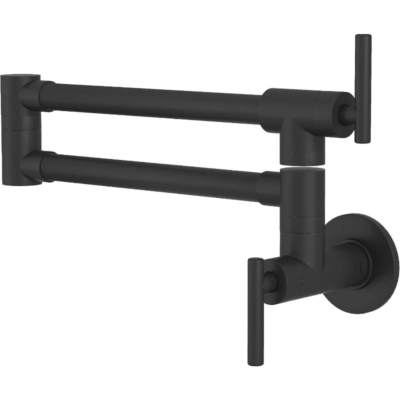 Matte Black Commercial Wall Mount Faucet Folding Stretchable Double Joint Swing Arm Pot Filler Copper Rotatabl
Matte Black Commercial Wall Mount Faucet Folding Stretchable Double Joint Swing Arm Pot Filler Copper Rotatabl