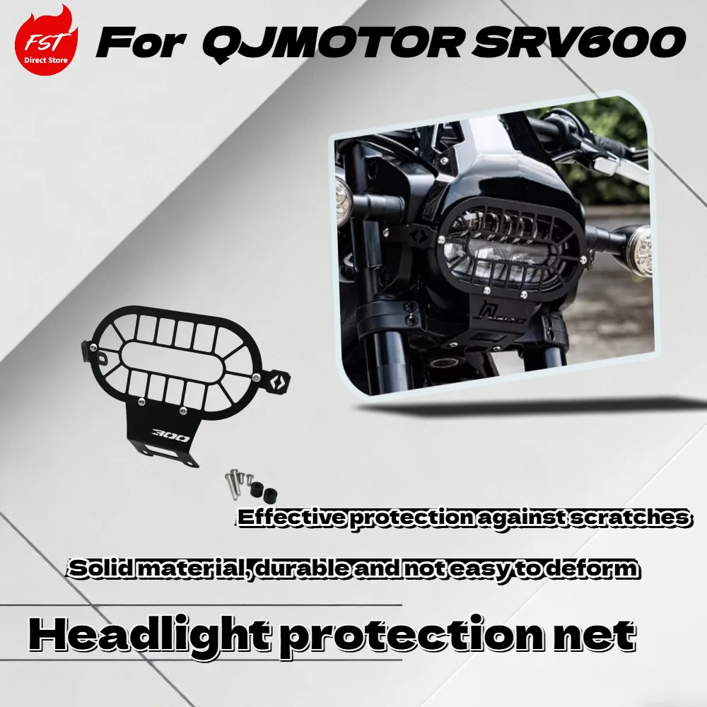 For QJMOTOR SRV600 Retro Headlight Guard, Grille X Style Headlamp Protective Cover Hollow Mesh Accessories
For QJMOTOR SRV600 Retro Headlight Guard, Grille X Style Headlamp Protective Cover Hollow Mesh Accessories