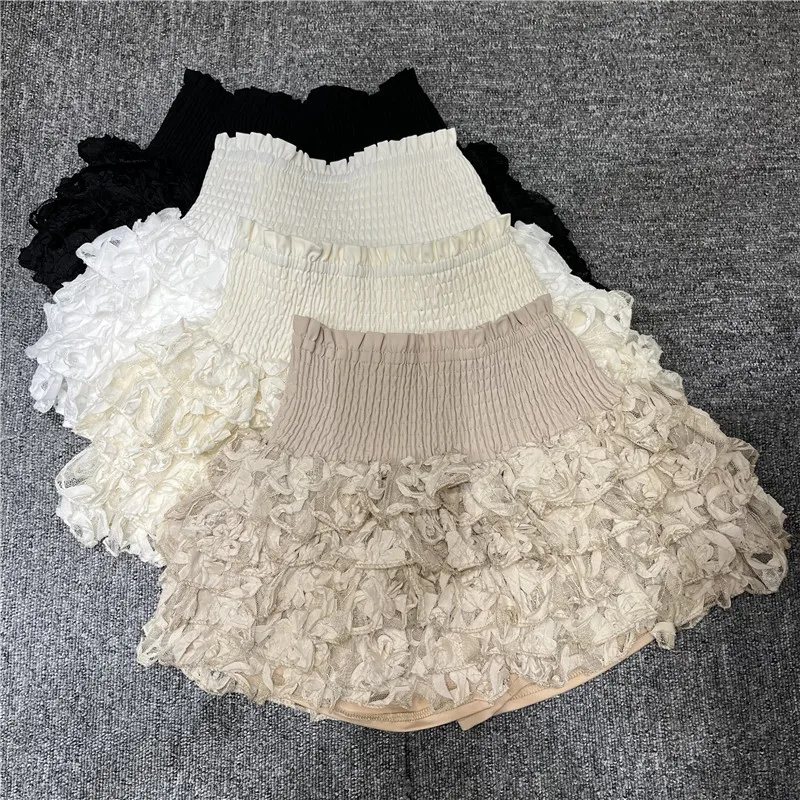 Sweet Women's Puffy Half Skirt Elastic Waist Cake Style Short Skirt Anti-Light Walking Commute Simple High Waist Polyester
Sweet Women's Puffy Half Skirt Elastic Waist Cake Style Short Skirt Anti-Light Walking Commute Simple High Waist Polyester