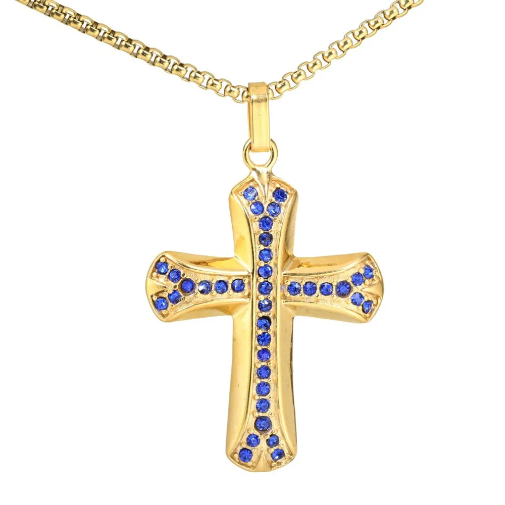14K Gold Filled Titanium Stainless Steel Cross Pendant Necklaces for Men Women Trendy Cool 60CM Chain Cool Accessories Hiphop
14K Gold Filled Titanium Stainless Steel Cross Pendant Necklaces for Men Women Trendy Cool 60CM Chain Cool Accessories Hiphop