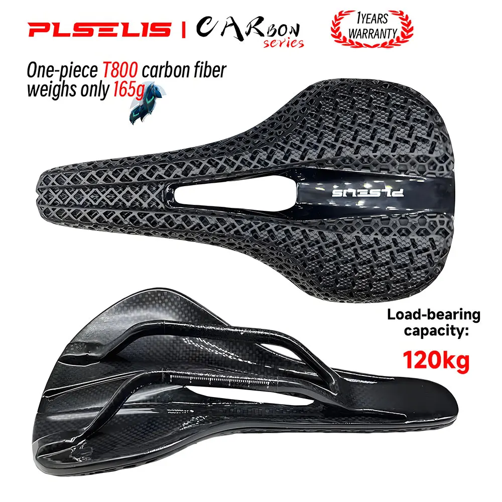 Plselis Full Carbon Bicycle Saddle Lightweight 165g Shock Absorption Ergonomic Design Bike Seat Cushion for Comfortable Riding
Plselis Full Carbon Bicycle Saddle Lightweight 165g Shock Absorption Ergonomic Design Bike Seat Cushion for Comfortable Riding