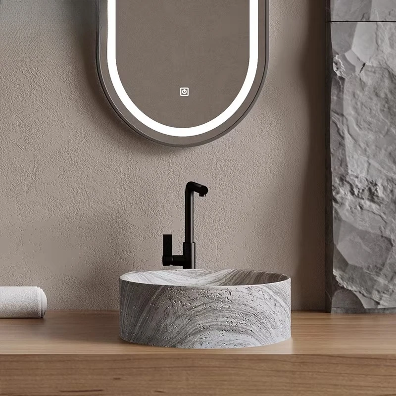 Минималистичная раковина из травертина для отелей и B&B, элитная модная круглая раковина, художественная раковина, креативная раковина.
Минималистичная раковина из травертина для отелей и B&B, элитная модная круглая раковина, художественная раковина, креативная раковина.