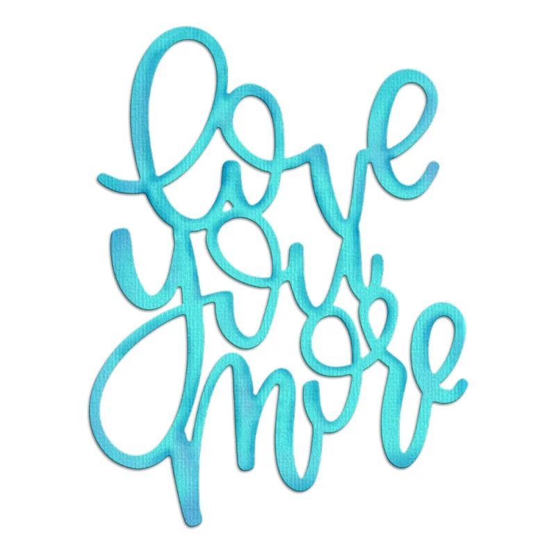 "Love You More" Shape Carbon Steel Die-Cutting Mold for Scrapbooking Paper Art Metal Embossing
"Love You More" Shape Carbon Steel Die-Cutting Mold for Scrapbooking Paper Art Metal Embossing