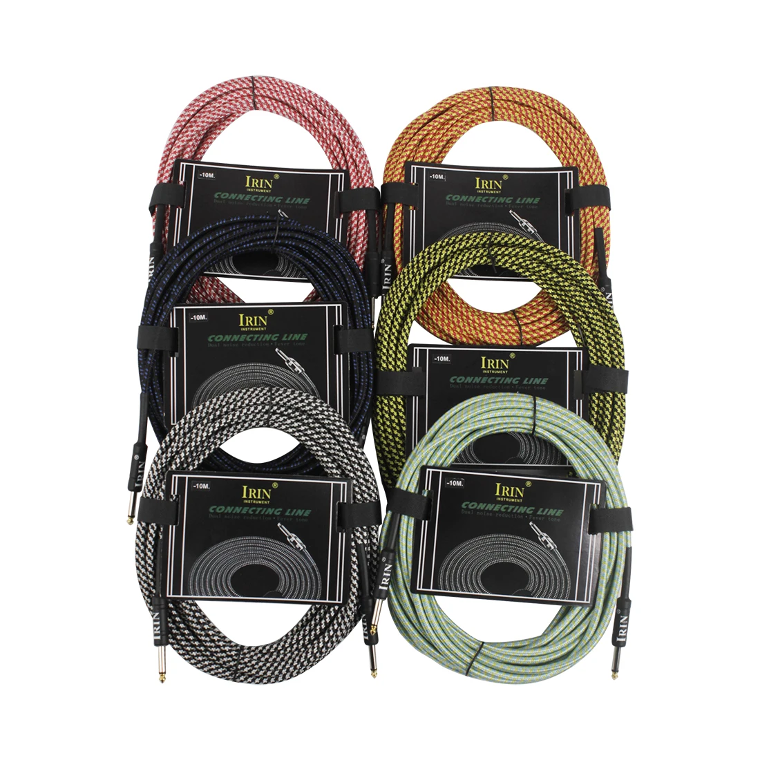 Electric Guitar Audio Connection Cable 10m Colorful Nickel-plated Plugs Low Noise Audio Cable Leads Guitar Parts & Accessories
Electric Guitar Audio Connection Cable 10m Colorful Nickel-plated Plugs Low Noise Audio Cable Leads Guitar Parts & Accessories