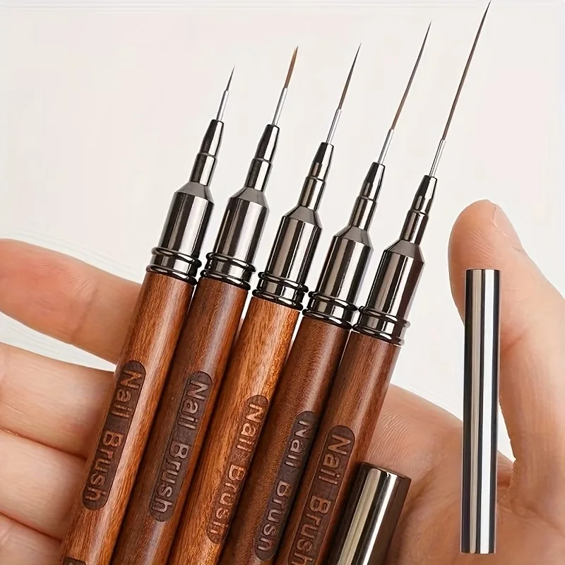 Set of 5 Handle Nail Art Brushes - Odorless Precise Painting Pens Suitable for Professional Nail Art Carving Designs And Nail
Set of 5 Handle Nail Art Brushes - Odorless Precise Painting Pens Suitable for Professional Nail Art Carving Designs And Nail
