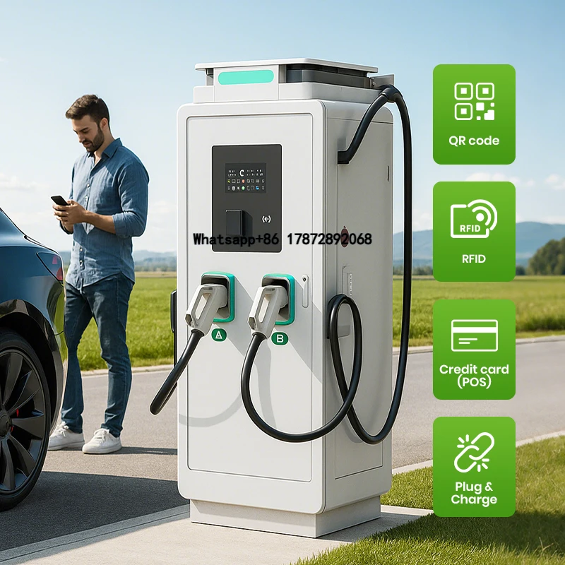 IP54 160kW DC EV Charging Station with Dual Guns - CCS1, CCS2, GBT, NACS Supported Charging Pile
IP54 160kW DC EV Charging Station with Dual Guns - CCS1, CCS2, GBT, NACS Supported Charging Pile