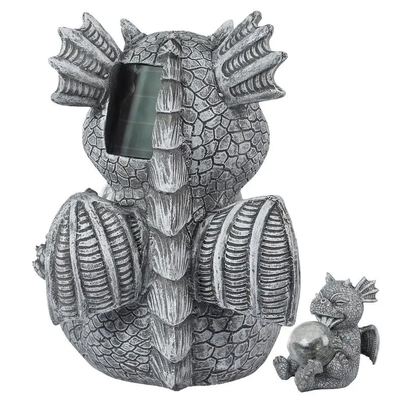 Dragon Garden Statue Decorative Dinosaur Figurine Resin Dragon Art Figurine With Solar Light Yard Art Decoration For Outdoor
Dragon Garden Statue Decorative Dinosaur Figurine Resin Dragon Art Figurine With Solar Light Yard Art Decoration For Outdoor