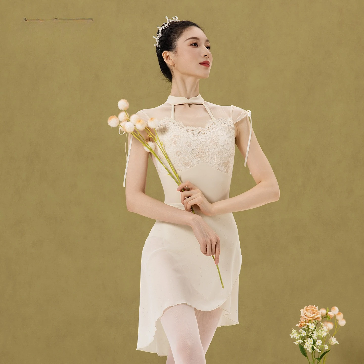 Women Ballet Leotard Chinese-style Qipao-collar Bodysuit Mesh Backless Gymnastics Ballet Basic Training Yoga Dance Costume
Women Ballet Leotard Chinese-style Qipao-collar Bodysuit Mesh Backless Gymnastics Ballet Basic Training Yoga Dance Costume