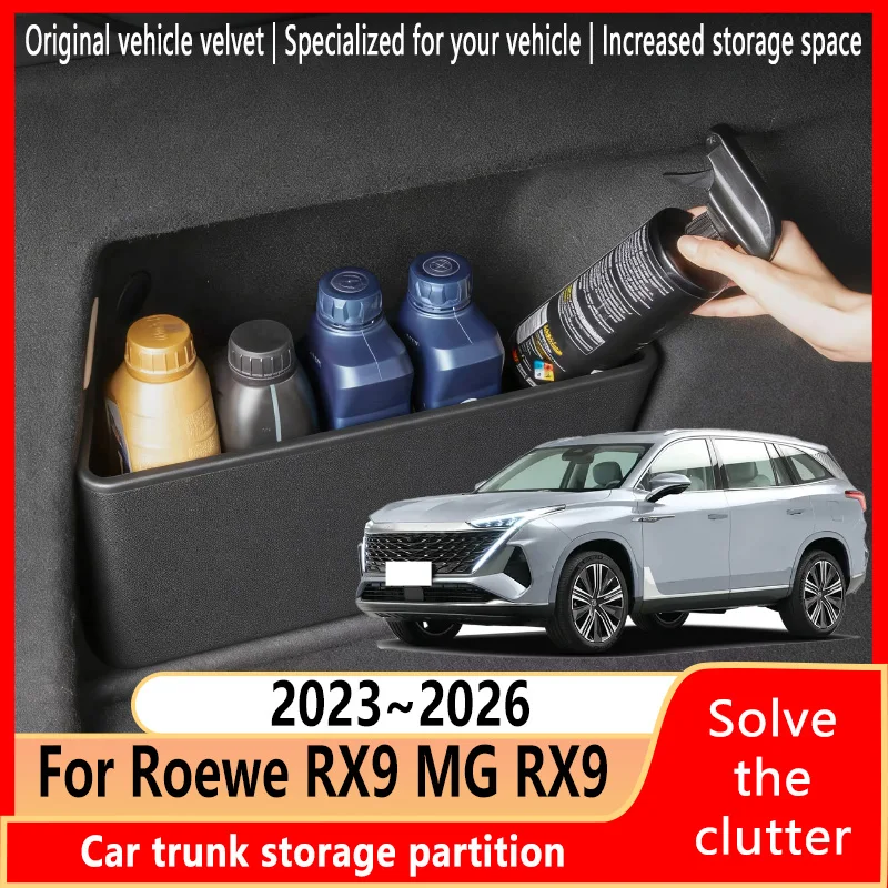 For Roewe RX9 MG RX9 2023~2026 2025 Thickening Trunk Storage Partition Multifunction Storage Auto Interior Parts Car Accessories
For Roewe RX9 MG RX9 2023~2026 2025 Thickening Trunk Storage Partition Multifunction Storage Auto Interior Parts Car Accessories