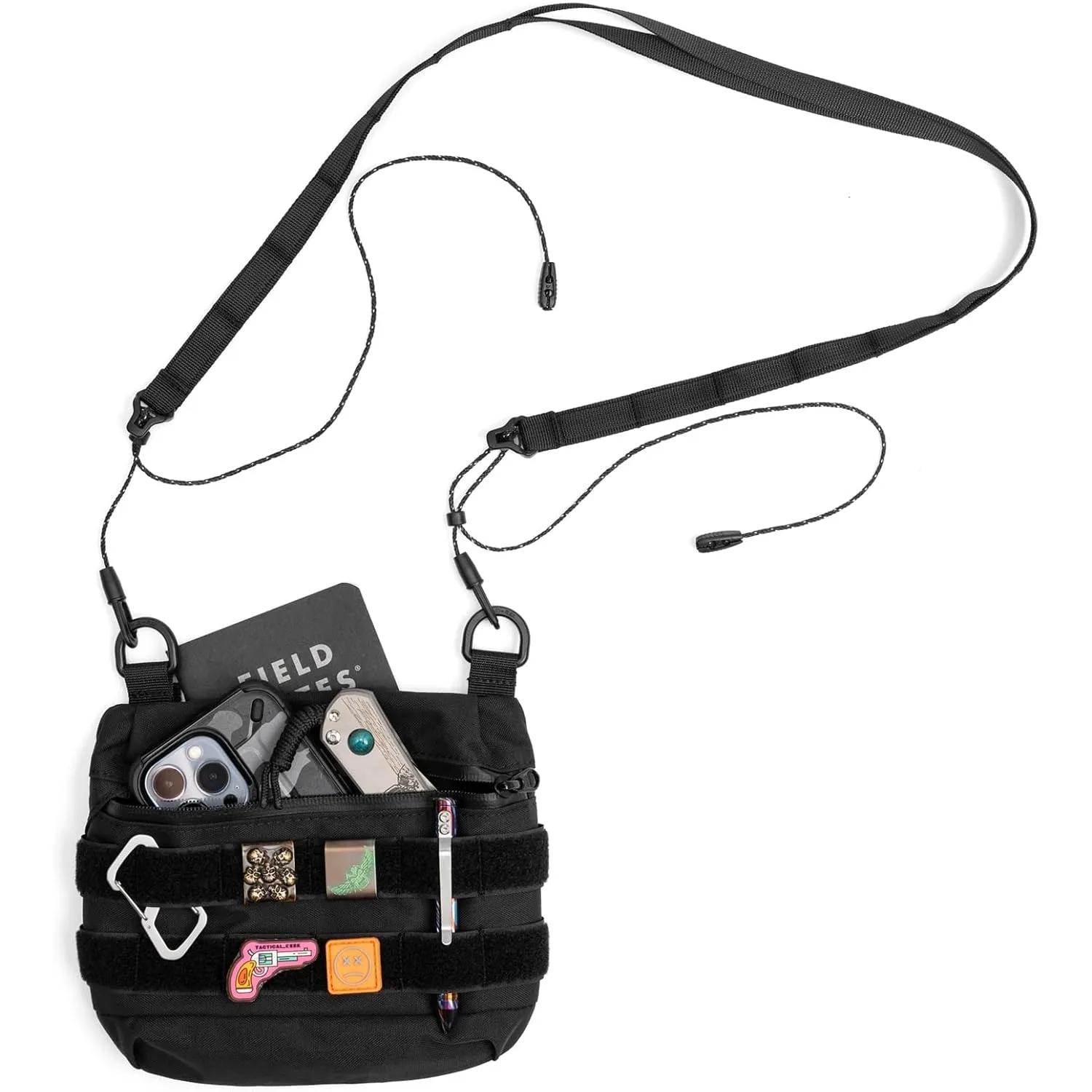 TACTICAL GEEK Cache L2 EDC Sling Bag, Portable Nylon Crossbody Bag Organizer, EDC Molle Pouch
TACTICAL GEEK Cache L2 EDC Sling Bag, Portable Nylon Crossbody Bag Organizer, EDC Molle Pouch