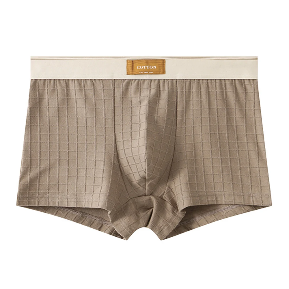 Men Solid Color Lattice Boxer Briefs Pouch Panties Cotton Skin-friendly Underpants Loose Daily Underwear Middle Waist Homewear
Men Solid Color Lattice Boxer Briefs Pouch Panties Cotton Skin-friendly Underpants Loose Daily Underwear Middle Waist Homewear