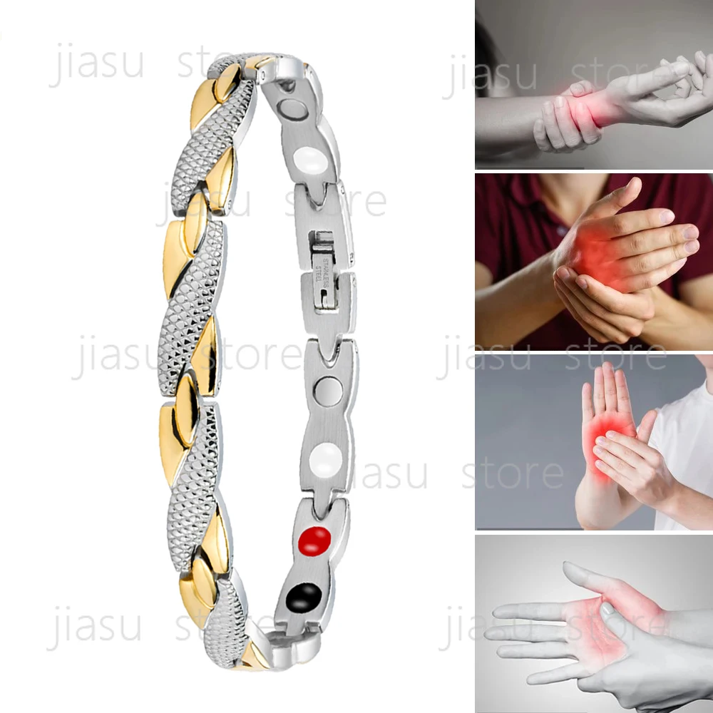 Premium Titanium Steel Magnetic Bracelet for Women, Negative Ion Bangle for Pain Relief, Energy Boost & Overall Wellness Jewelry
Premium Titanium Steel Magnetic Bracelet for Women, Negative Ion Bangle for Pain Relief, Energy Boost & Overall Wellness Jewelry