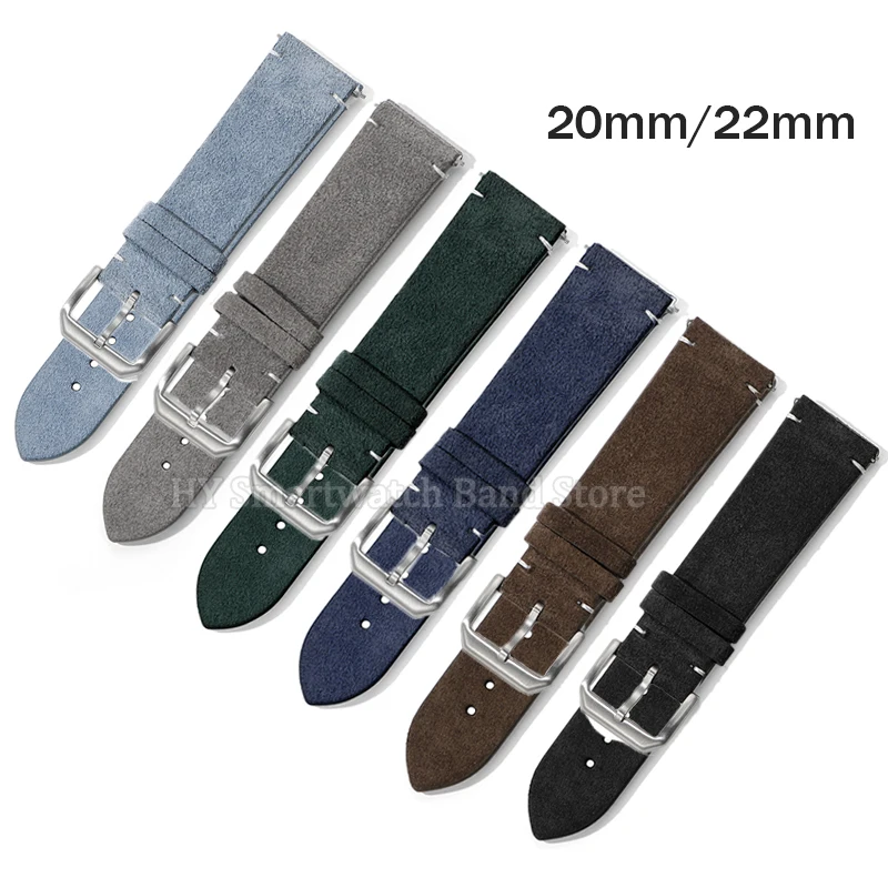 20mm 22mm Suede Leather Watch Strap for Seiko for Omega Wrist Band Replacement for Tudor Watch Band Men Women Watch Accessories
20mm 22mm Suede Leather Watch Strap for Seiko for Omega Wrist Band Replacement for Tudor Watch Band Men Women Watch Accessories