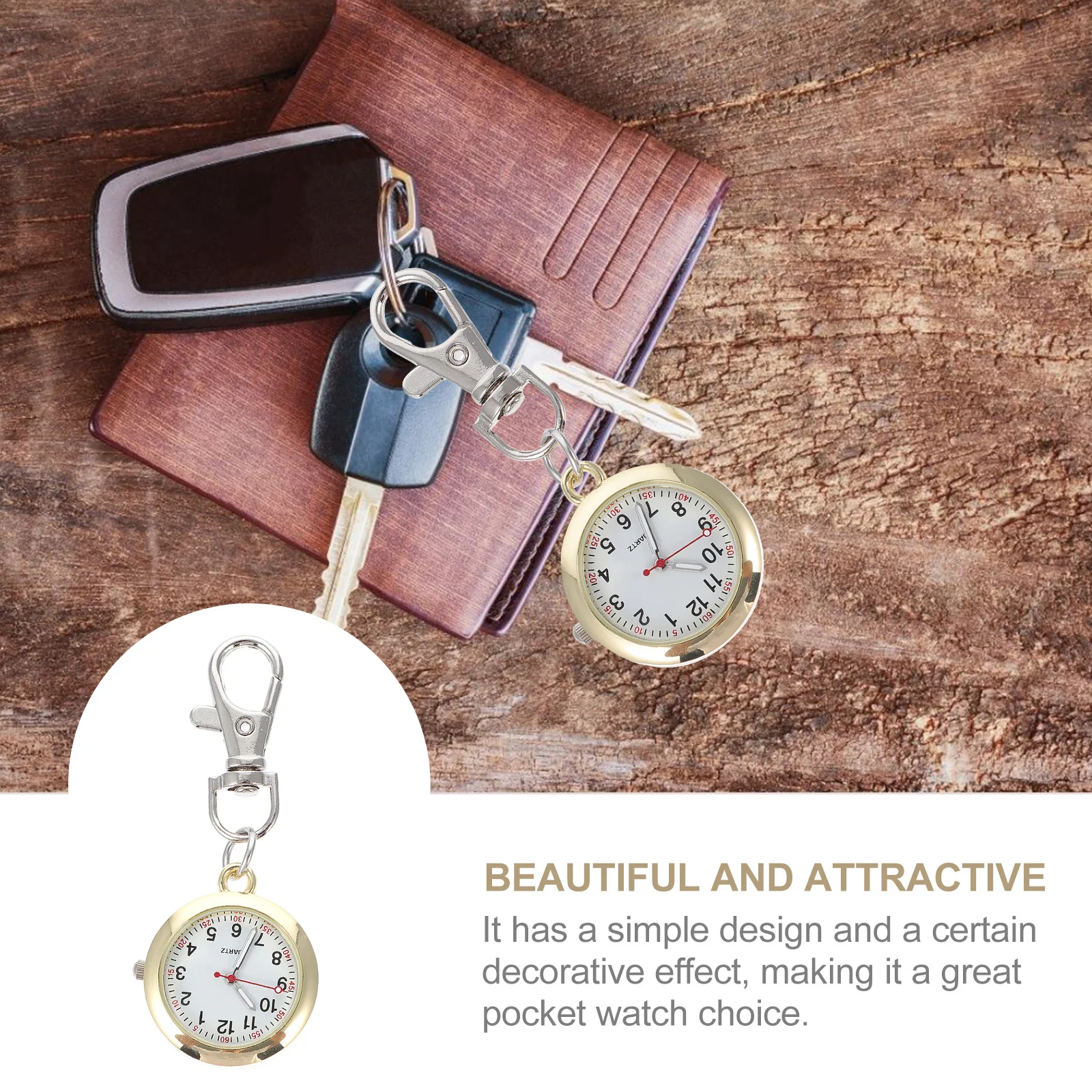 1Pcs Nurse Watch Stainless Steel Durable Metal Simple Hanging Hook Design Convenient Portable Timepiece for Work
1Pcs Nurse Watch Stainless Steel Durable Metal Simple Hanging Hook Design Convenient Portable Timepiece for Work