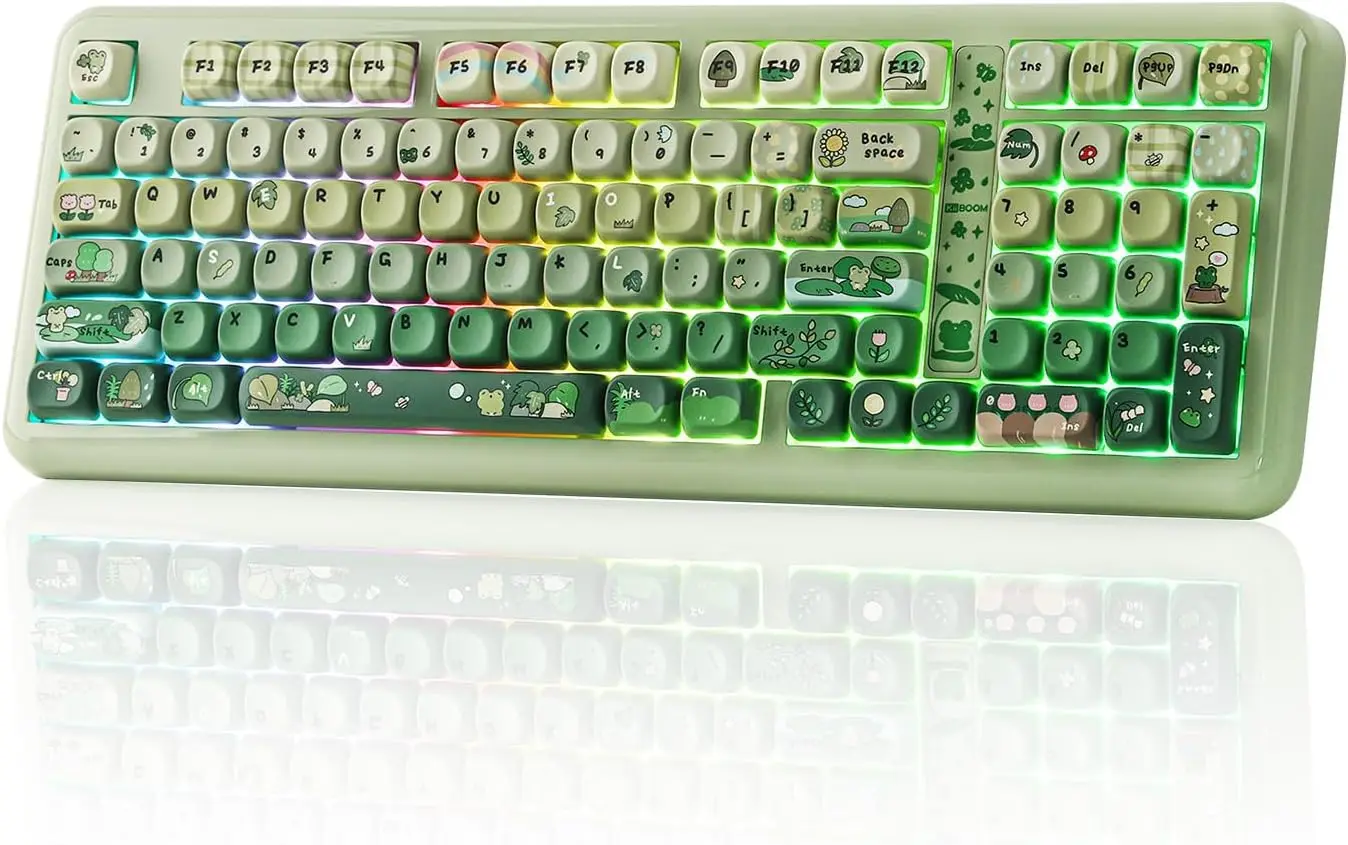 96% Wireless Mechanical Gaming Keyboard, 8000mAh, Hot Swap, RGB, Gasket, VIA Programmable for Win/Mac
96% Wireless Mechanical Gaming Keyboard, 8000mAh, Hot Swap, RGB, Gasket, VIA Programmable for Win/Mac