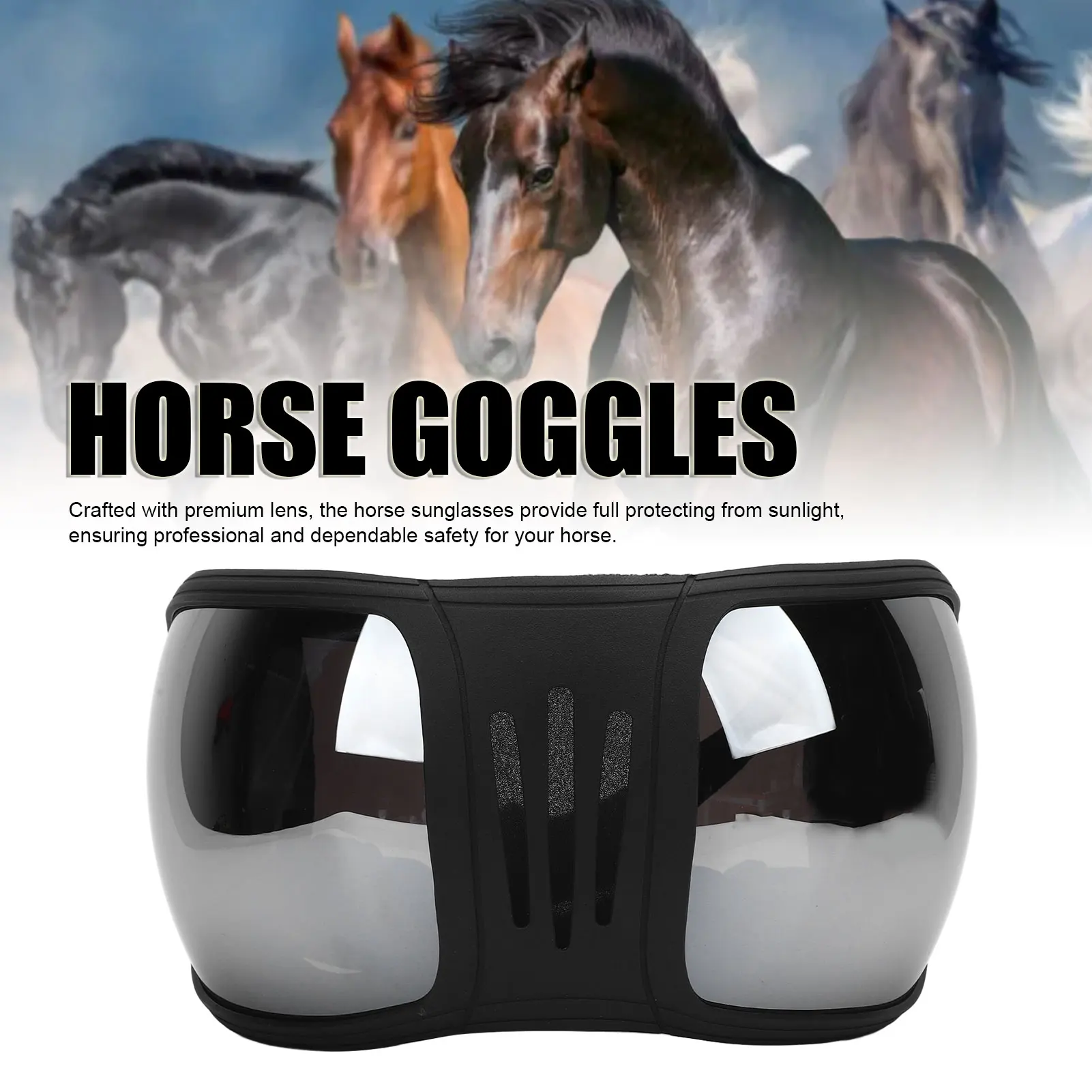 Horse Racing Goggles Plastic Windproof Sand Proof Protective Sports Horse Sunglasses for Harness Supplies Horse Sunglasses
Horse Racing Goggles Plastic Windproof Sand Proof Protective Sports Horse Sunglasses for Harness Supplies Horse Sunglasses