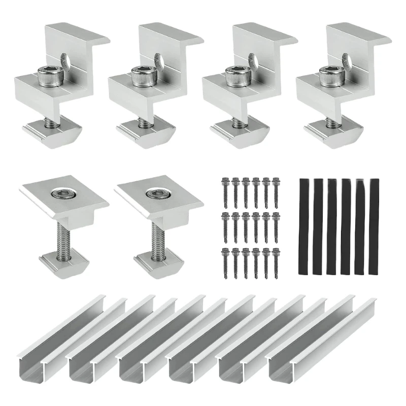 6Pcs Efficient Solars Panel Mounting Brackets Set for Home Craft and Professional Installations on Various Items
6Pcs Efficient Solars Panel Mounting Brackets Set for Home Craft and Professional Installations on Various Items