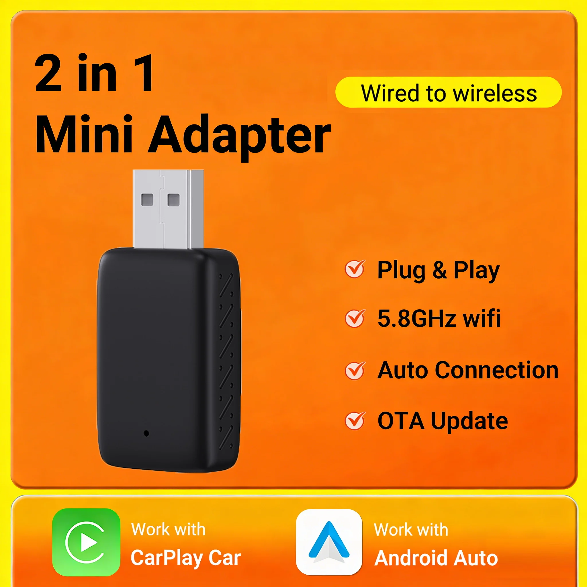 Новый смарт-адаптер 2-в-1 2026 года: беспроводной CarPlay и Android Auto с Wi-Fi и Bluetooth для Toyota, Volvo, Benz, MG, Kia, Mazda, Ford
Новый смарт-адаптер 2-в-1 2026 года: беспроводной CarPlay и Android Auto с Wi-Fi и Bluetooth для Toyota, Volvo, Benz, MG, Kia, Mazda, Ford