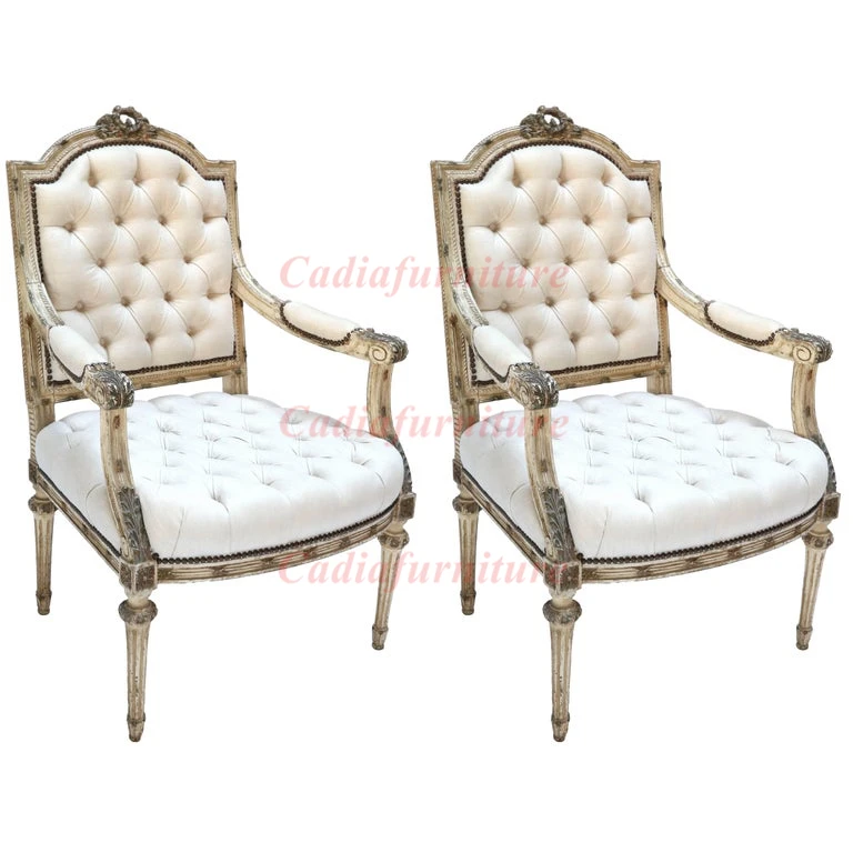 French Modern Design Living Room Furniture Wood Legs Fabric Cushion Luxury Wooden Frame Armhchairs
French Modern Design Living Room Furniture Wood Legs Fabric Cushion Luxury Wooden Frame Armhchairs